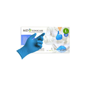 MD Guanti Taglia L Nitrile BLu Conf. 100pz