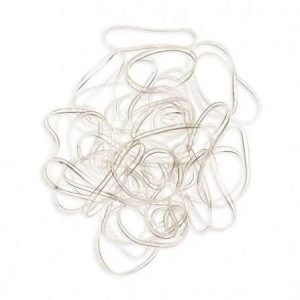 Elastico in Gomma Grande Trasparente 40Pz.
