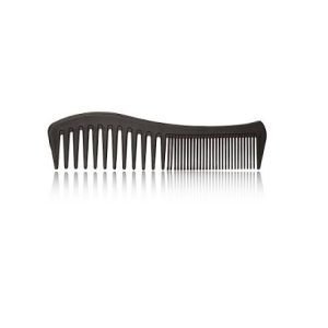 Pettine a Denti Stretti e Larghi in Carbonio Wave Comb Capelli Ricci